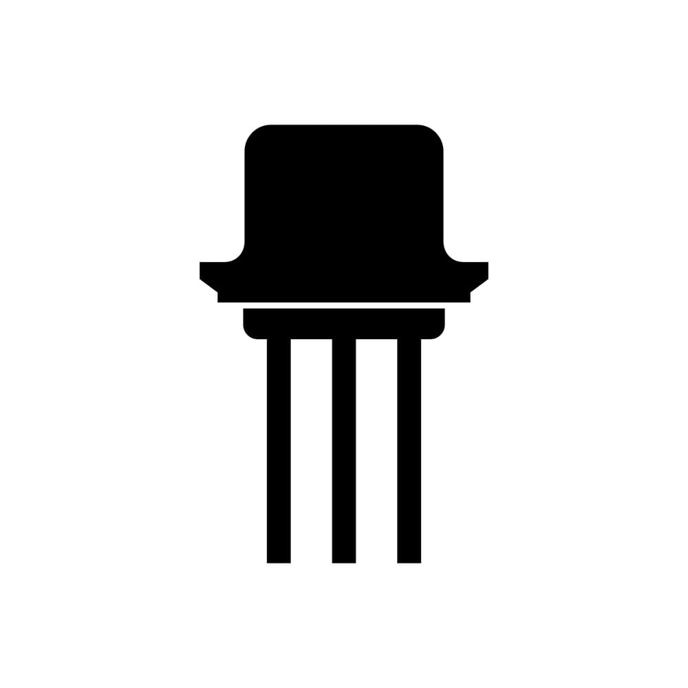 a silhouette of a bipolar junction transistor