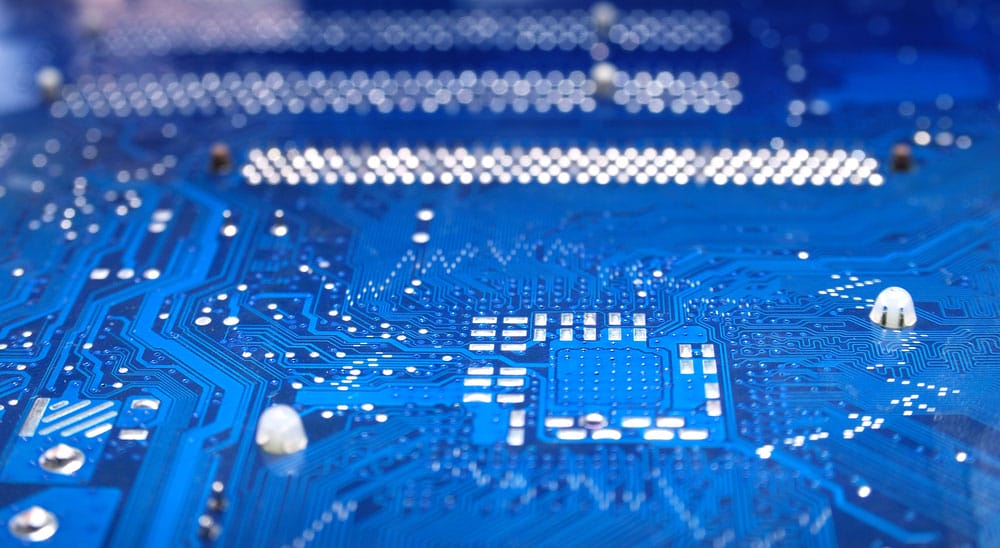 motherboard’s electronic circuit