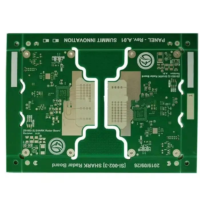 6 layer rogers + fr4 mixed press circuit board