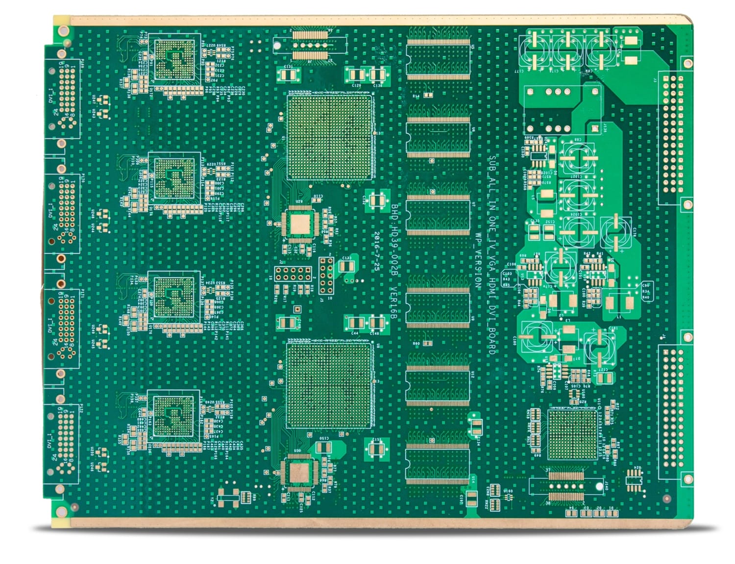 8 layers+min. distance from hole to line 0.13mm