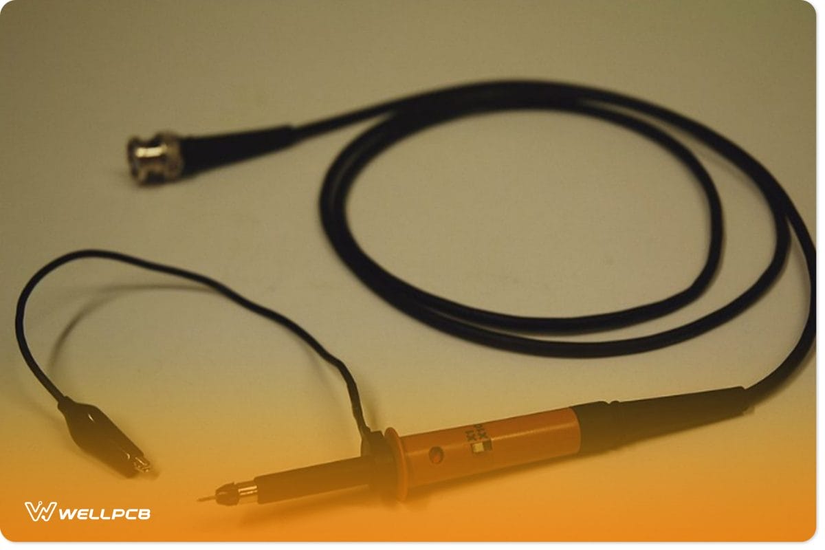 A passive oscilloscope probe 