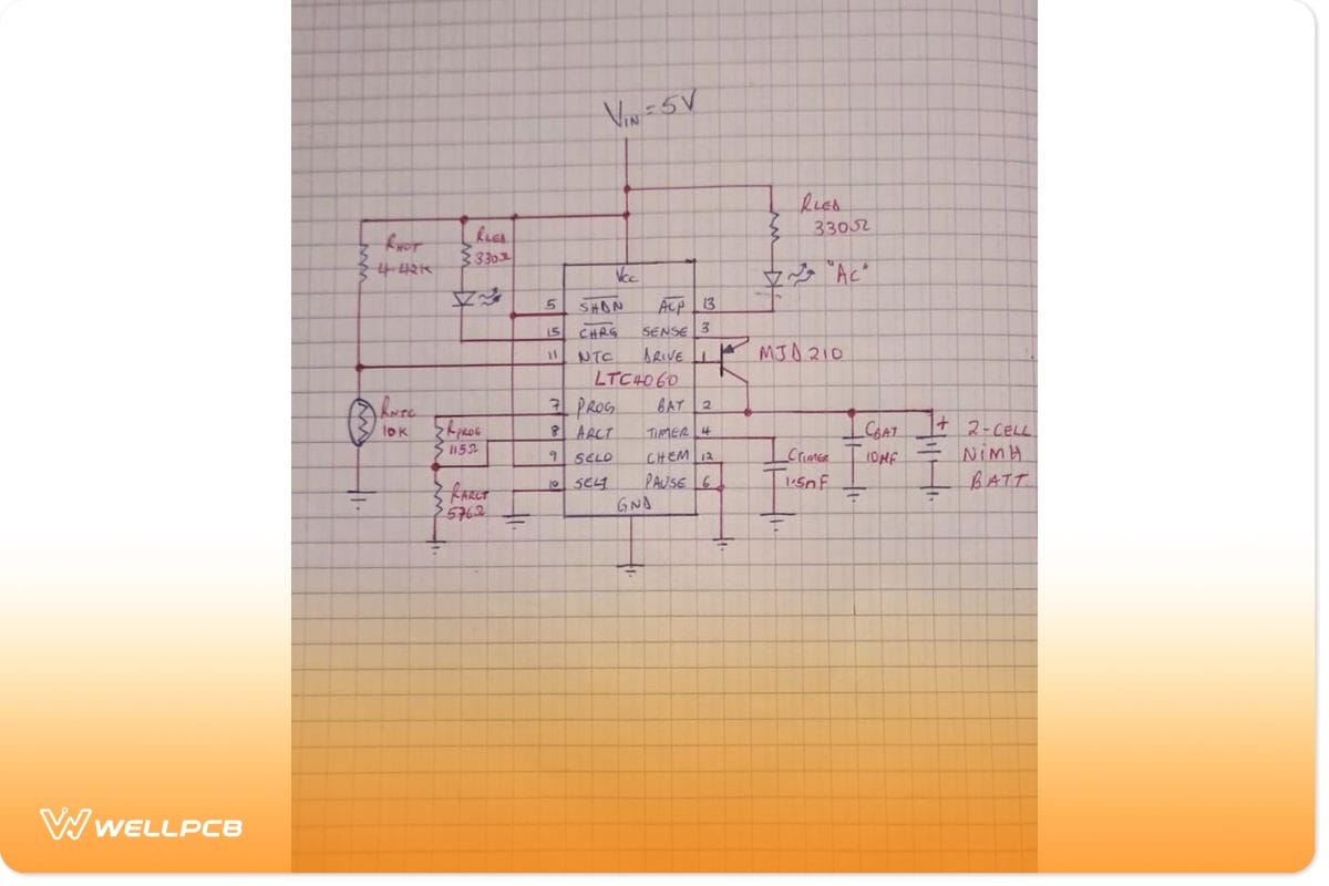 A simple NiMH circuit diagram