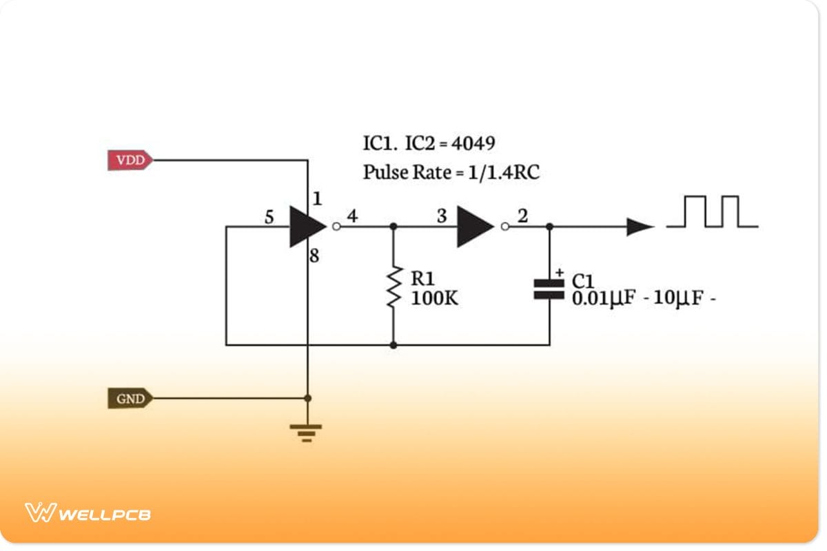 CD4049 IC | CMOS Hex Inverter Buffer | Logic Gates