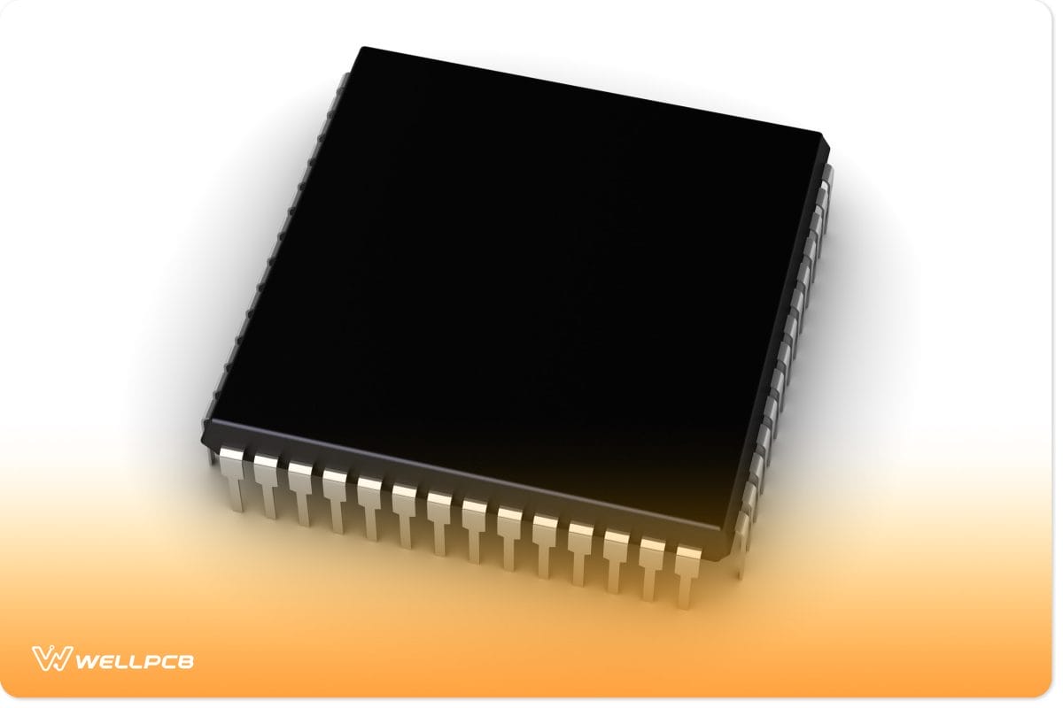 A stack of two IC packages