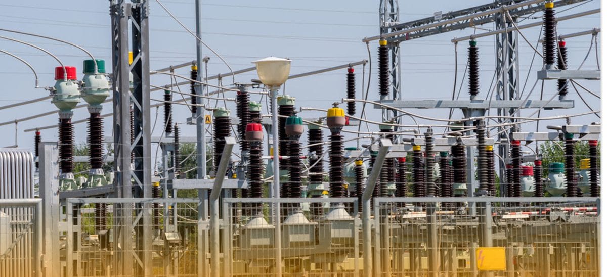 An AC substation power grid