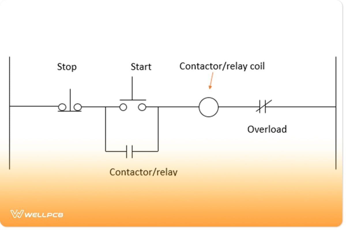 An Unpowered Start-Stop Circuit Schematic Â