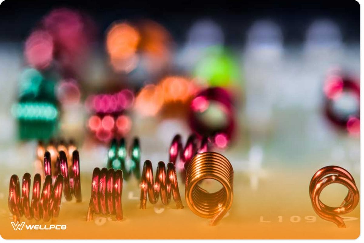 Colored air coil inductors