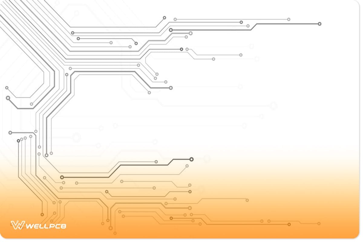 PCB Technology Information Pattern Concept Vector Background.