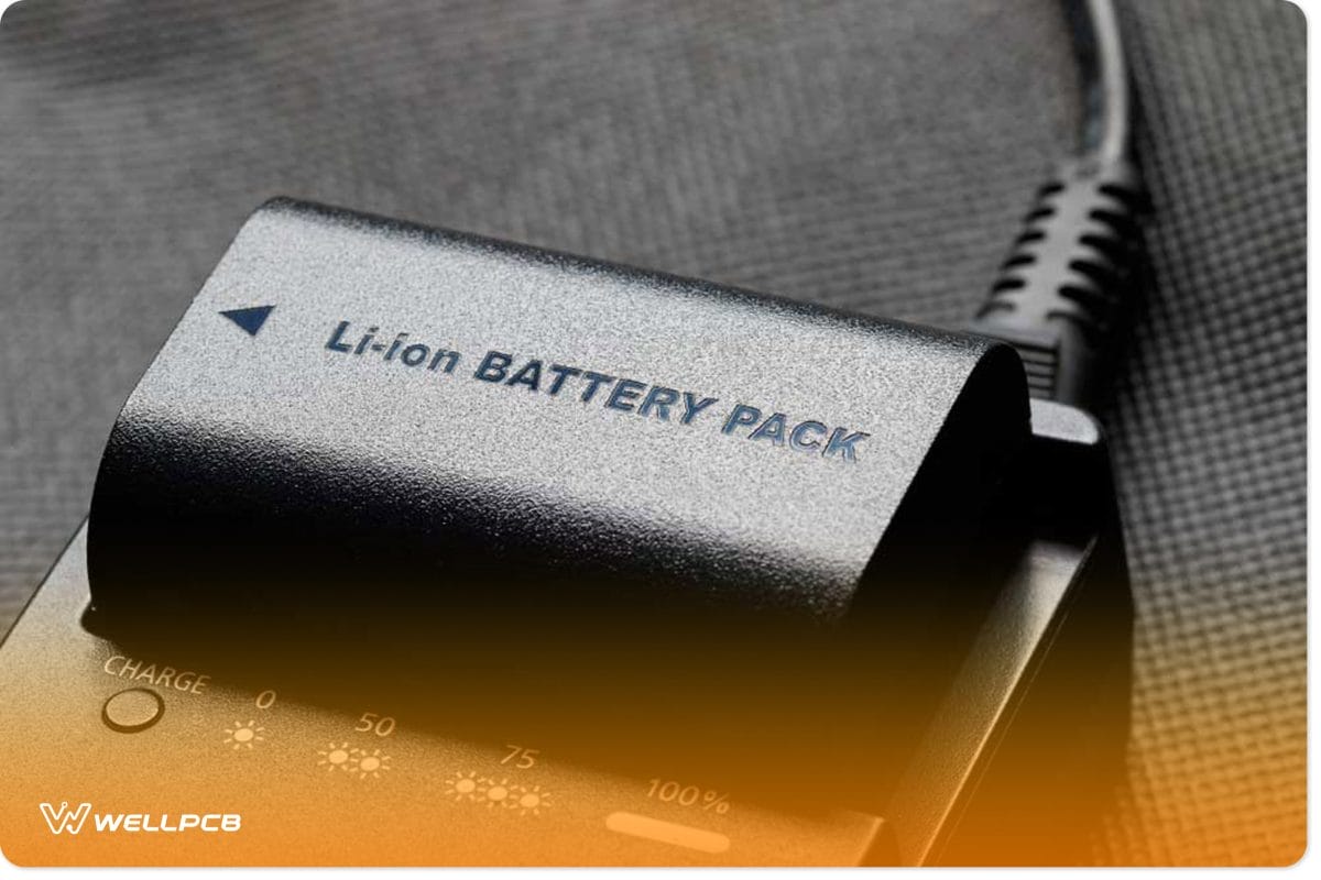 Rechargeable lithium-ion battery with charger