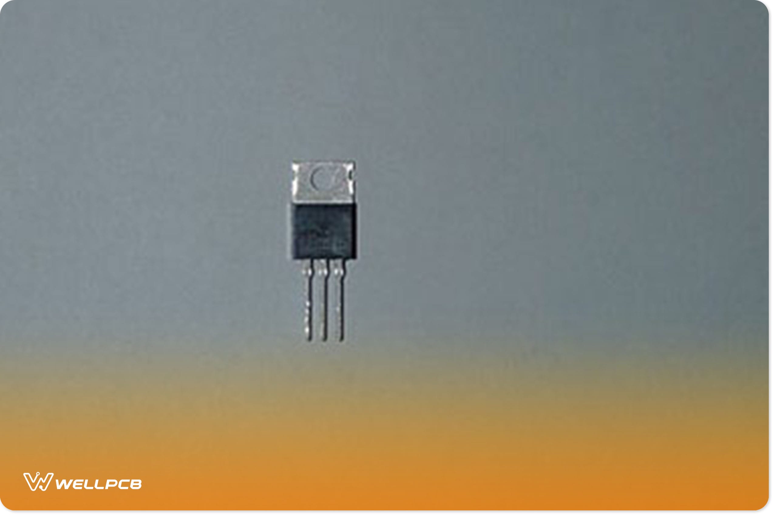 Side view of the 3-pin SCR BT151