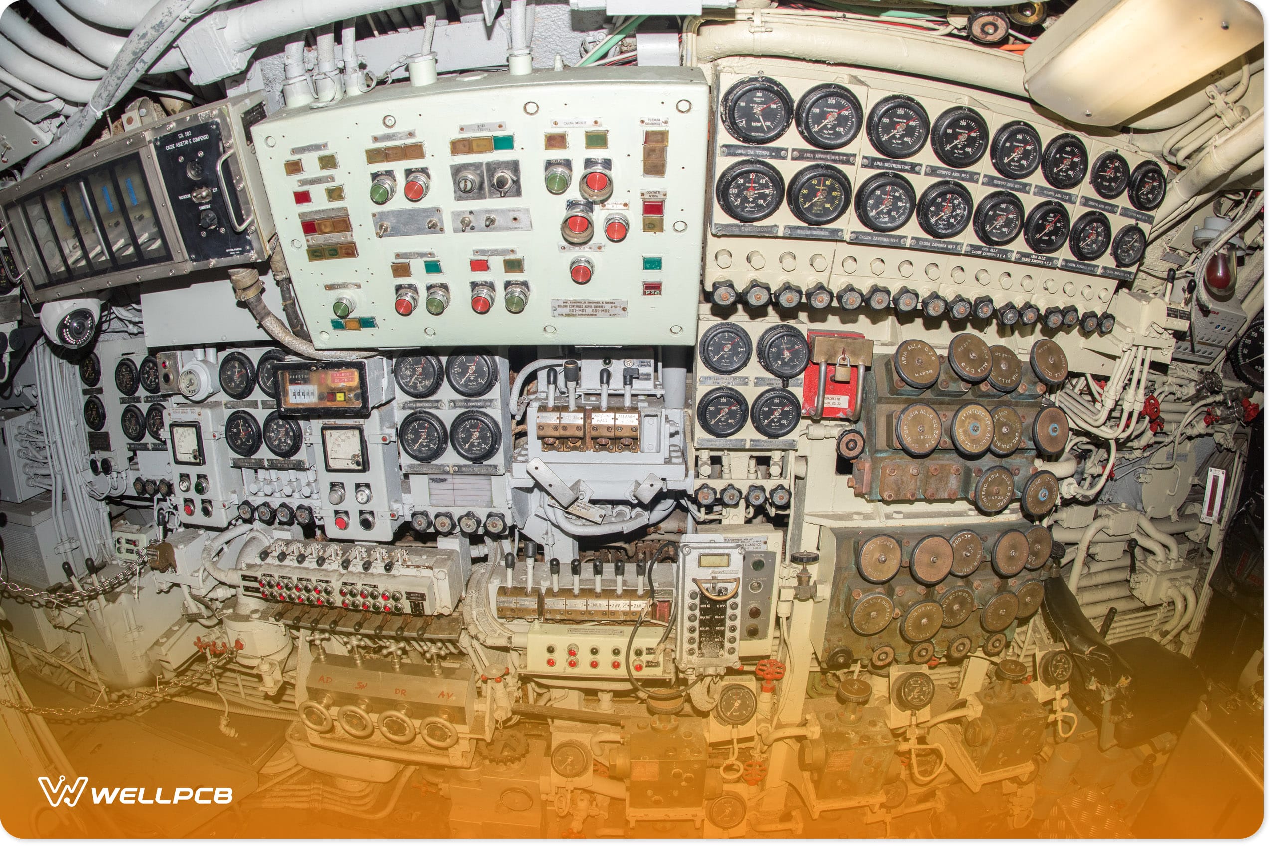 Submarine interior control panel 