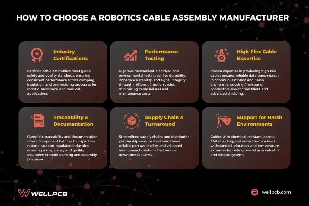 how to choose a robotics cable assembly manufacturer
